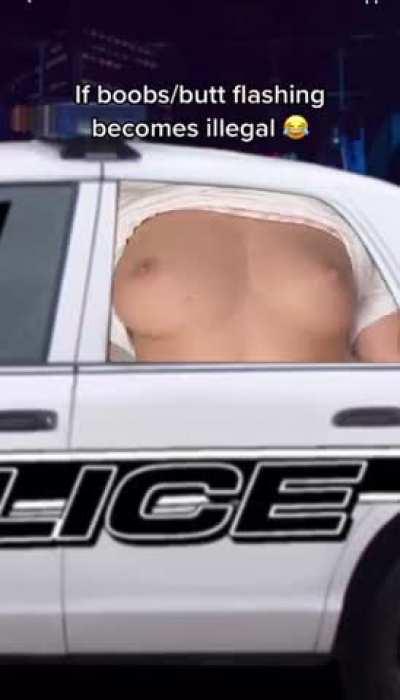 Simple flash from cops car to make your mood better now