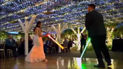 Duel of fate at wedding