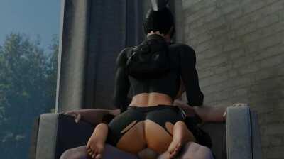 Pharah riding (SaveAss, Evilaudio)