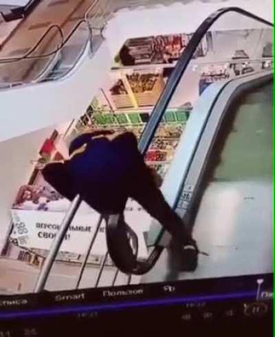 Either the super stretch or the 8 m (26 ft) free fall, it had to hurt