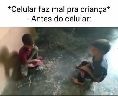 E gravô isso com uma mandioca, filho da puta?