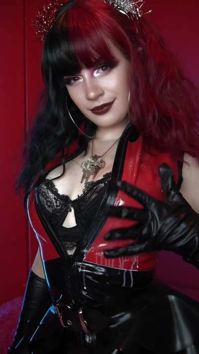 Shining latex always looks so deliciously hot