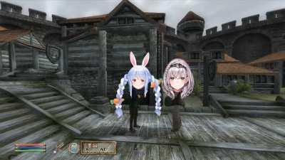 Pekoa and Noel have an Oblivion Dialogue Moment