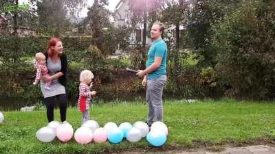 Gender reveal. Blue blue blue!