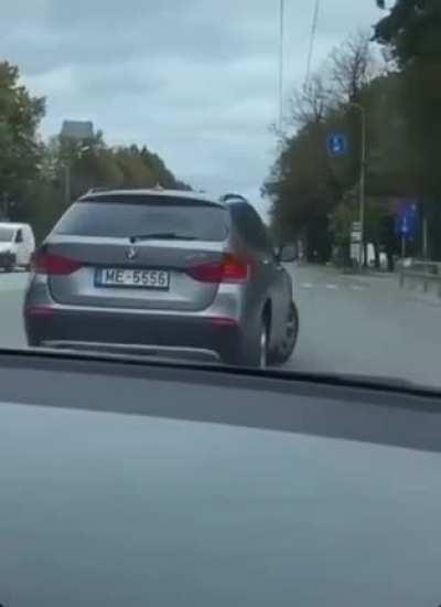 For just a fleeting moment the driver hesitated.