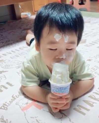 To finish an ice cream