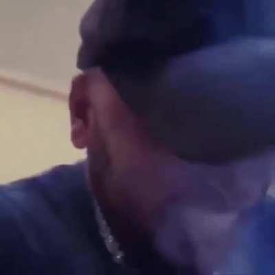 Doing the fire extinguisher challenge