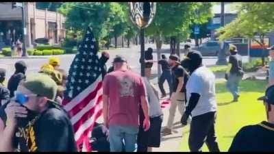 MAGA face off against Feds posing as Neo-nazis.
