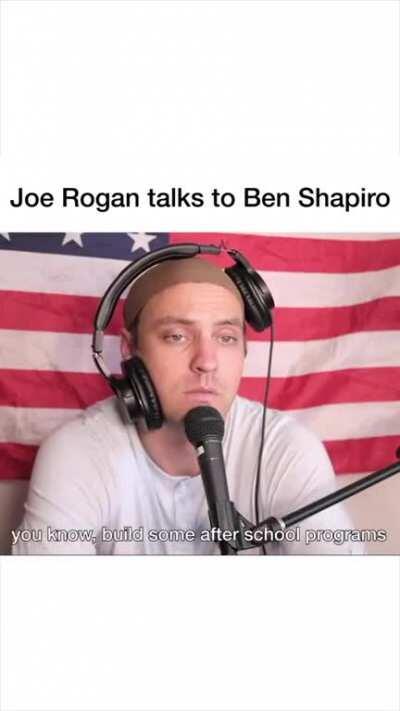 Joe Rogan interviews Ben Shapiro parody
