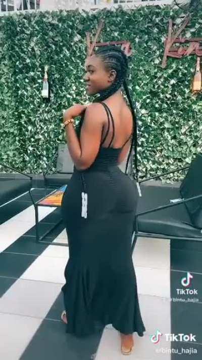 Black dress, tits, and ass