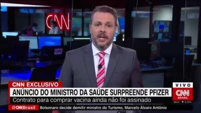 O Governo Federal através do Ministério da Saúde anunciou hoje uma suposta parceria com a PFIZER para imunização com possibilidade de ocorrer já em dezembro das vacinas da COVID-19. O problema é de que não há nenhum contrato assinado e nenhum tostão foi p