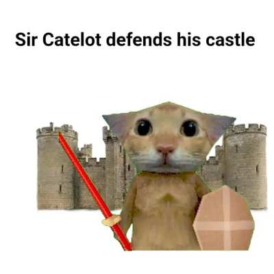 Sir Catelot defends his castle