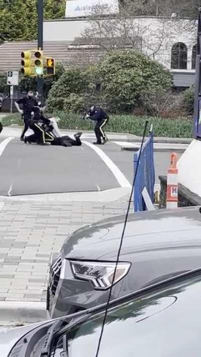 Man gets arrested after allegedly stabbing multiple people at Lynn valley library then cutting his wrist before arrest. Happened minutes ago. NSFW