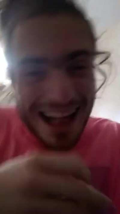 Guy shits himself while hooking up with someone in a motel.