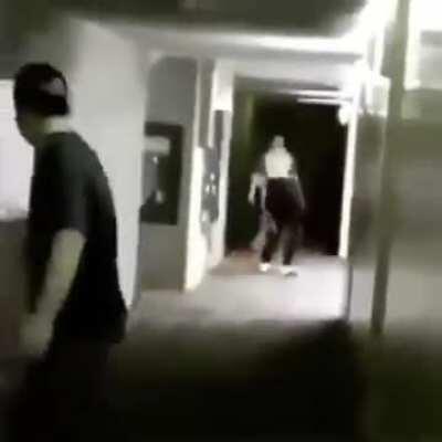 WCGW throwing the ball to the head of a handball player