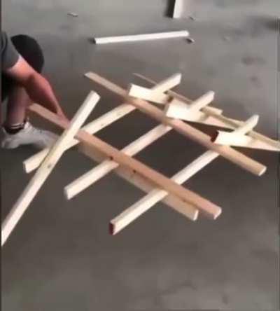 Guy builds a DaVinci bridge