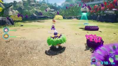 Who needs winged pikmin when purple pikmin also can fly? 
