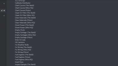 oh you like among us? name every task