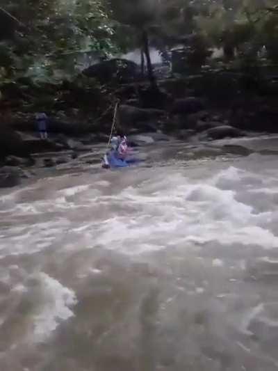 Dangerous way to get to school