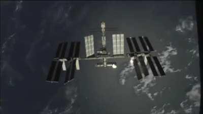 Recording the ISS in a fly around maneuver