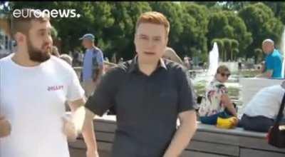 Man bullies TV reporter