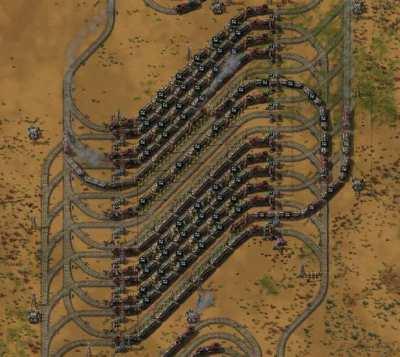 Transfer station for 2340 items/second -- a way to avoid huge stackers.