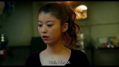 Fumika Baba Kicks a Man in the Balls in Front of Kanna Hashimoto in The Violence Action (2022)