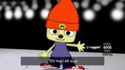 dafy duck cus in parapa the raper!! bad word bad P! 😂😖The OP is on youtube and is Superteletubbies64)