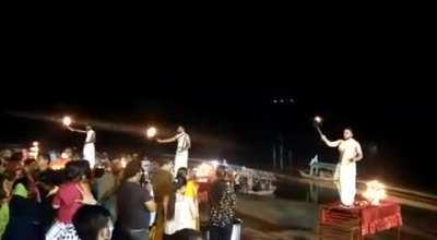 Maa Narmada aarti at Jabalpur, Madhya Pradesh.