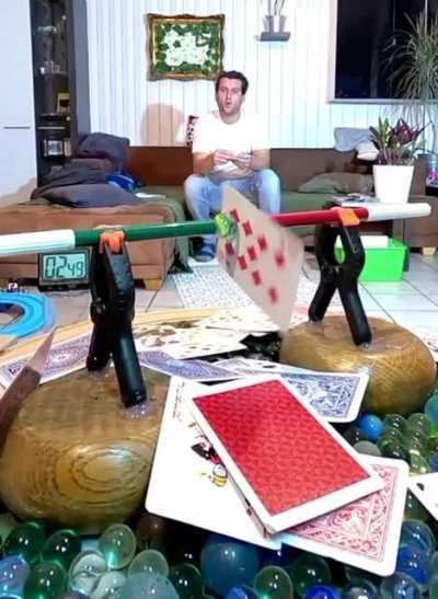 Impressive cars throwing skills