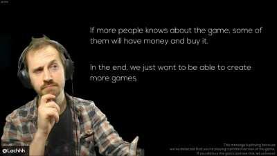 This Anti-Piracy measure by the developers of Just Shapes & Beats