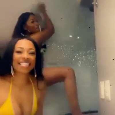 That glass door is not going to hold you.