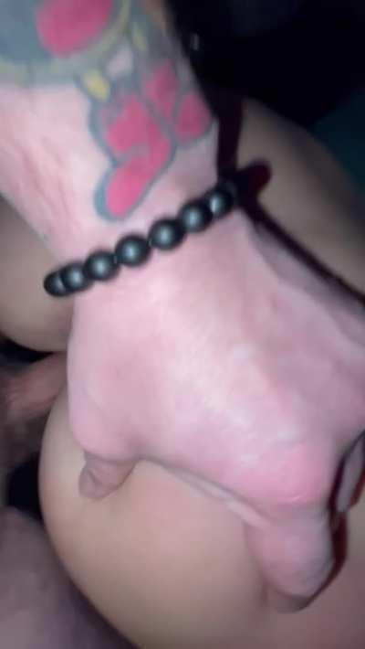 He spreads my cheeks and hits all the right spots.