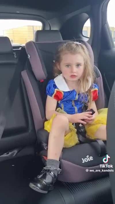 Horrible mother, instead of telling her to put it back in the store she decides to let her open what she stole.