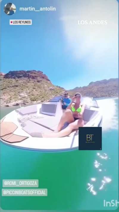 Concejal sancionado por tierra en su auto, por agua en su lancha