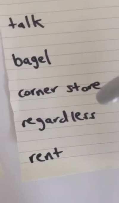 New Yorkers’ Pronunciation Guide