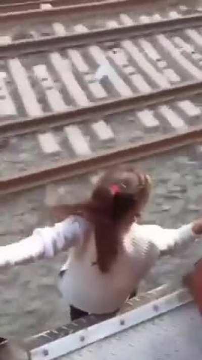 Jumping off trains in India now?