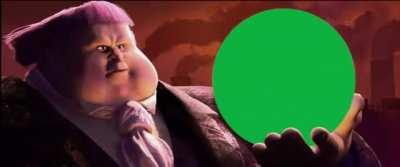 Jack Horner pondering his orb. (Green screen)