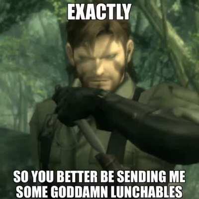 Get this man a lunchable