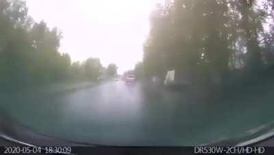 10 years old boy in Russia, drives a car with his 4 years old sister