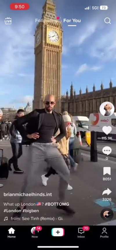 BREAKING NEWS: Andrew Tate has been spotted at Big Ben upon escape from prison