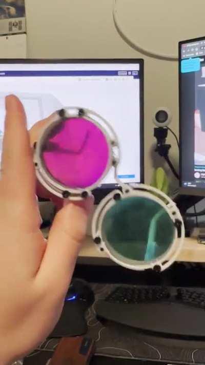 I made color changing glasses!