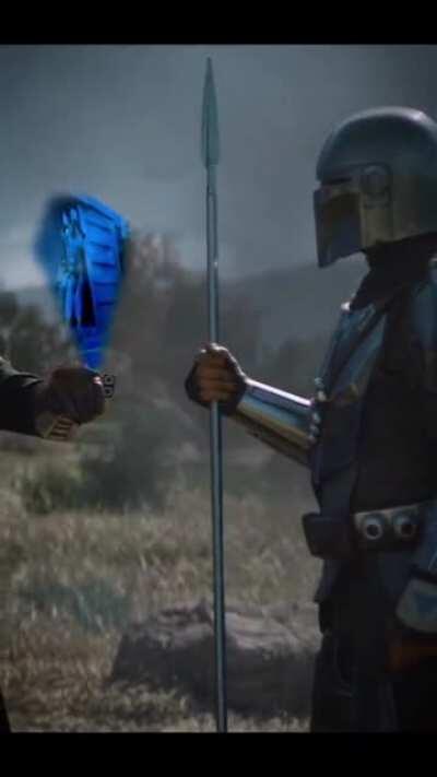 The Mandalorian scene with Boney m Rasputin mash-up