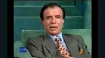 Menem y una frase impecable sobre el 