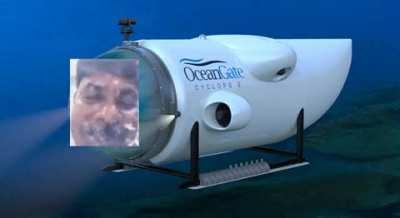 Live footage of the Cyclops 2 seconds before implosion