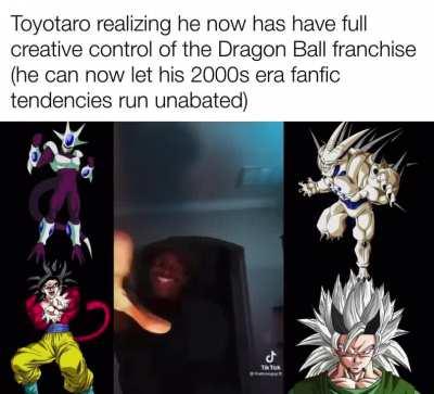 Bro is about to turn this shit into Dragon Ball Heroes 