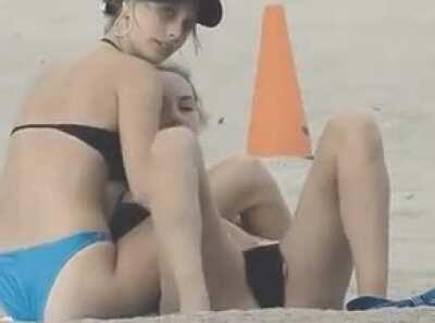 Lubricating at the beach