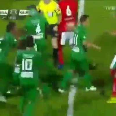 Red card gone chaos.