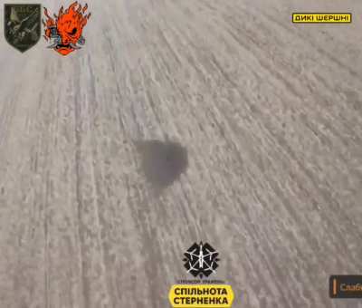 Hacked by the Ukrainian operators of the WU Samurai unit, the Russian Molniya drone self-destructed. March 2025, location not disclosed.