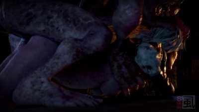 Ciri captured and pounded (Shirami) [The Witcher]